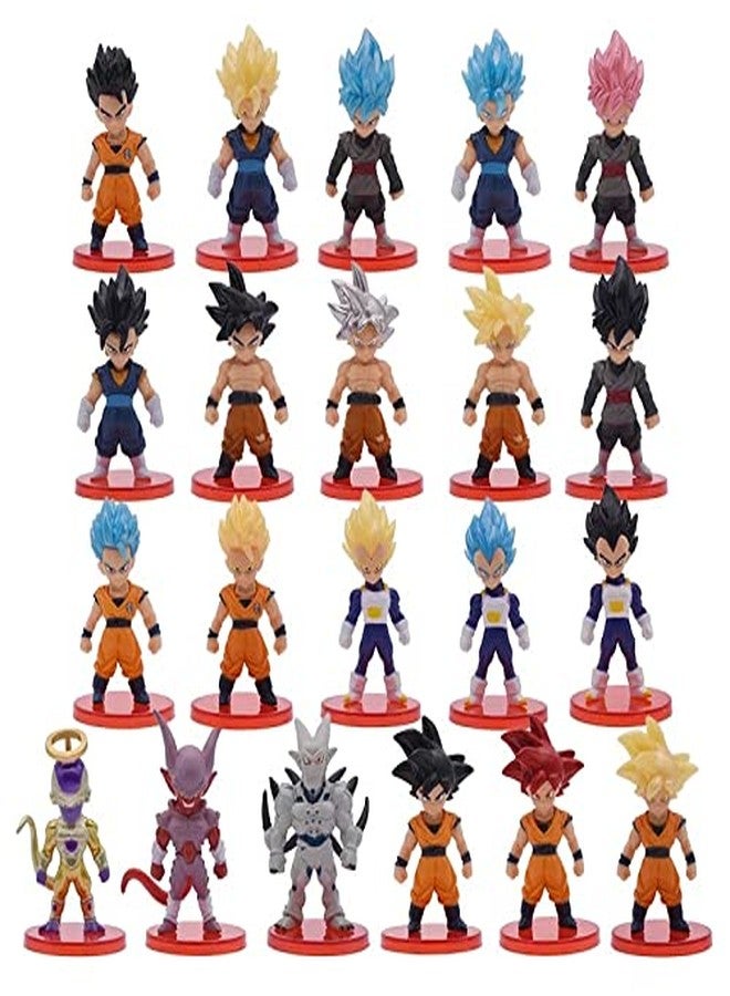 AUGEN DBZ 21 Pieces Action Figure Limited Edition for Car Dashboard, Decoration, Cake, Office Desk & Study Table (9cm)(Pack of 21) - Image 4